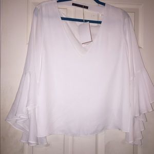 Zara drop down back blouse